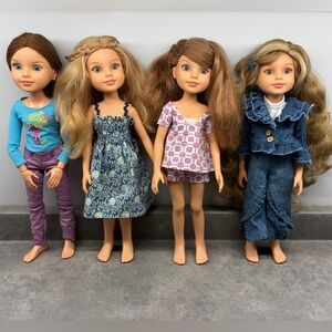 Set of 4 BFC Ink dolls.